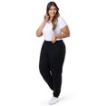 thumbnail image 4 of Terra & Sky Women's Plus Size Fleece Sweatpant, Available in 1,2, 3-Packs, Sizes 0X-4X, 4 of 9