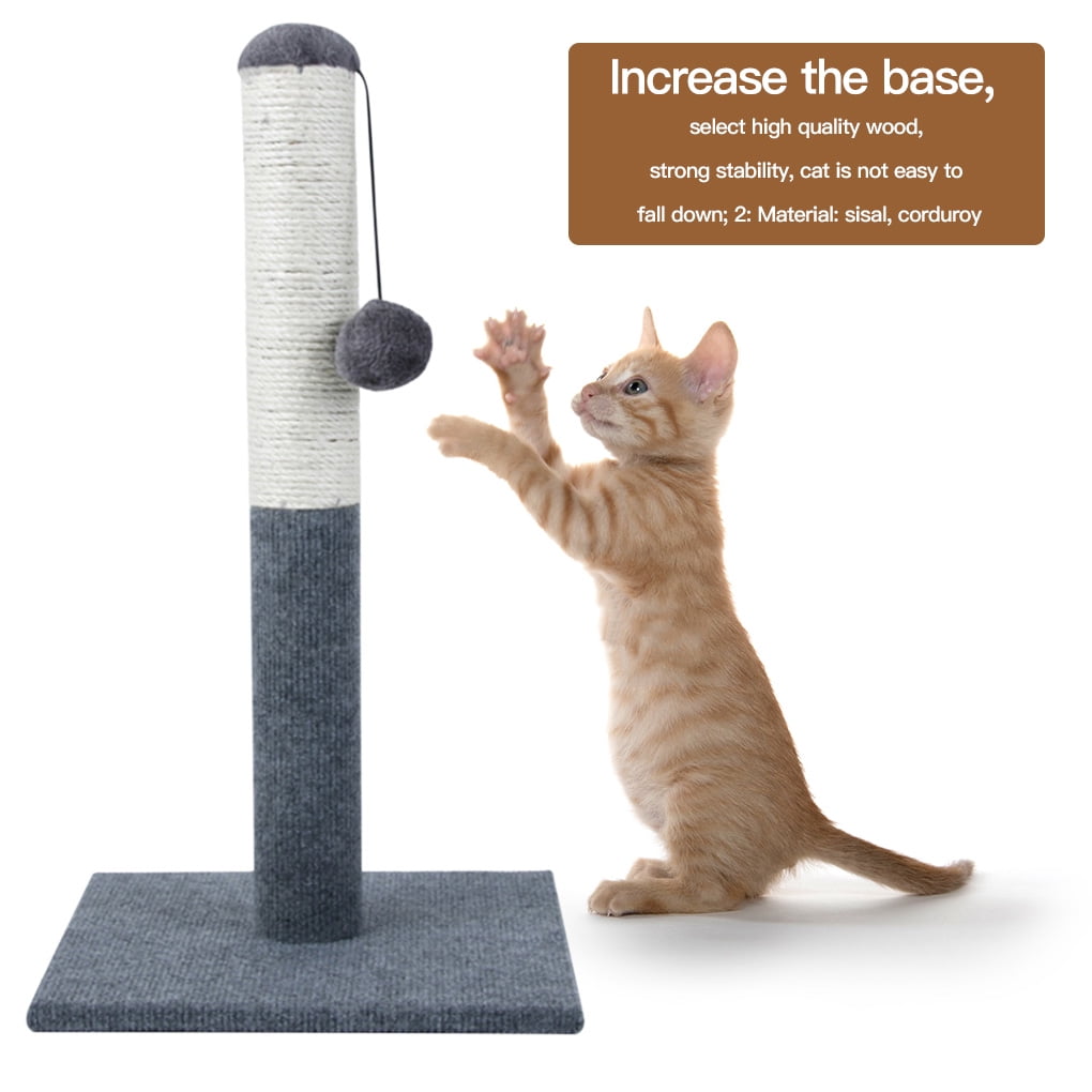 Cat Scratching Post with Toy Ball Playpost Sisal Scratch Pole Cat Scratching Post with Toy Ball Playpost Sisal Scratch Pole