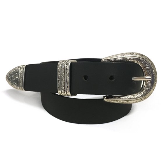 1 1/4" South Western Handmade Solid Buffalo Leather Belt -Size 26
