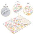 thumbnail image 3 of Yayeee Dish Drying Mat for Kitchen Counter 18"x24" Microfiber Absorbent Pad, Watercolor Flowers Pattern, 3 of 7
