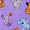 Care Bears Purple, variant on Character Toddler Halloween Short Sleeve Top and Pant Pajama Set, 2-Piece, Sizes 12M-5T