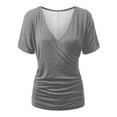 thumbnail image 2 of Women's Short Sleeve Round Neck T-Shirt for Summer Casual Wear, 2 of 6