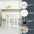 thumbnail image 4 of Hillsdale Furniture Shannon Wood Backless Counter Height Stool, White, 4 of 10