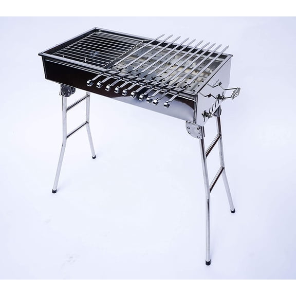 STAINLESS STEEL CHARCOAL GRILL MANGAL SHISH KABAB KABOB BBQ BARBECUE SHASHLIK
