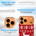 thumbnail image 6 of Case For Apple iPhone Air / 17 Pro / 17 Pro Max Series Case, Slim Thin Transparent Flexible Clear TPU Shockproof Phone Case For iPhone 17 Series, Knitted Christmas Deer Snow, 6 of 6