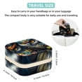 thumbnail image 5 of Owl Travel Portable Square Jewelry Box Earring Necklace Bracelet Organizer Storage Display Case Holder Stand Decorative Box Organize, 5 of 6