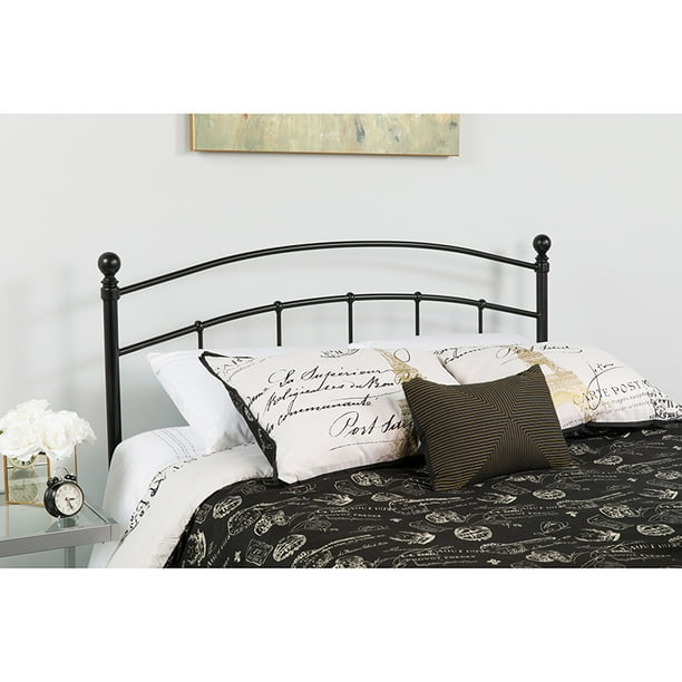 Decorative Black Metal Full Size Headboard