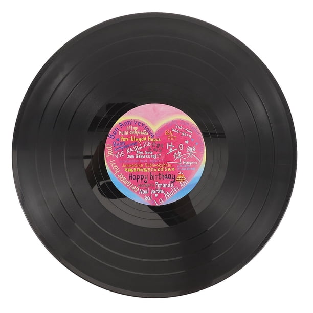 Vinyl Record Decor Hanging Wall Decorative Record Retro Fake Record Ornament