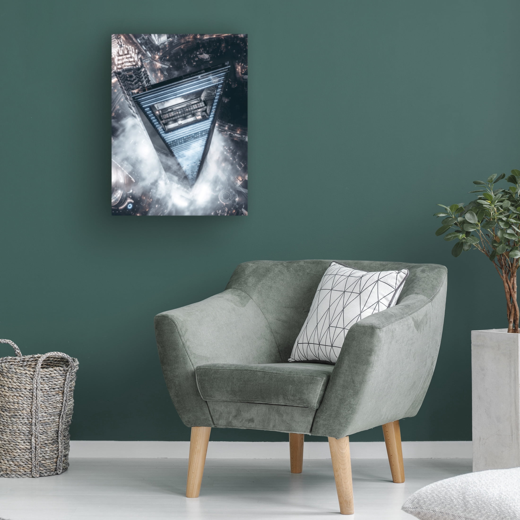 Trademark Fine Art Aron Tien The Triangle Canvas Wall Art