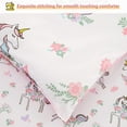 thumbnail image 3 of Viviland 7 Pieces White Unicorn Love Heart Comforter Bedding Set, Full, 3 of 5