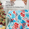 thumbnail image 3 of Lightweight Flannel Throw Blanket for Couch, Bed, Holiday Decor (60x80 Inches), 3 of 7