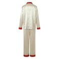 thumbnail image 4 of UAYOTSE Family Christmas Pajamas Matching Sets 2025 Silk Satin Plus Size Casual Matching Sets for Family,Sizes Mom XXL, 4 of 9