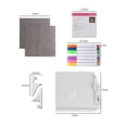 thumbnail image 3 of DJN DIY LED Message Board Acrylic Writing Warm White Adjustable 7 Color Pens Dry Eraser Light Up Stand For Kid Draw USB Cable Bedside Night Light Calendar 2ml Writing & Drawing Board, 3 of 7