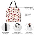 thumbnail image 5 of Lsque Red Mushroom Pattern Lunch Bag Women/Men Insulated Lunch Box,Small Leakproof Cooler Food Lunch Containers Reusable High Capacity Lunch Tote Bags, 5 of 6