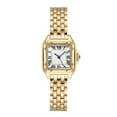 thumbnail image 2 of Small Gold Watches for Women with Gold Stainless Steel Band，Square Watches for Women, Roman Dial, Womens Waterproof Watches, Classy Gifts for Women, 2 of 3