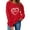 #242-Red, variant on YUNAFFT Valentine's Day Print Sweatshirt for Women Fashion Casual Round Neck Long Sleeve Soft Fleece Daily Wear Tops