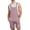 Pink, variant on Dellytop Mens Solid Color Pockets Bib Overalls Romper Shorts Pink L