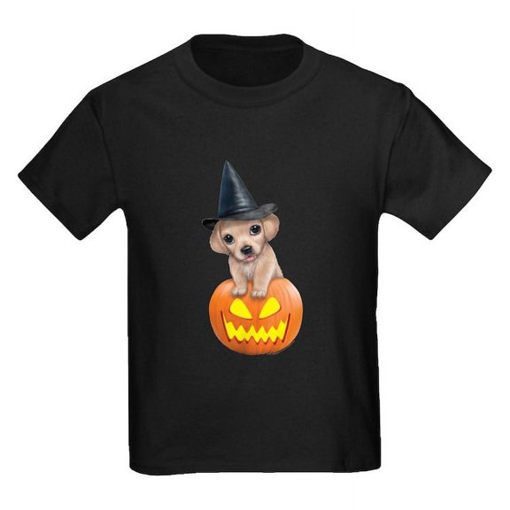 CafePress - PD Moreno's Halloween Puppy Kids T Shirt - Dark T-Shirt Kids XS-XL