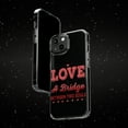 thumbnail image 6 of DistinctInk Clear Case for Apple iPhone 15 (6.1" Screen) - Love Bridge Between Two Souls, 6 of 9