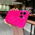 thumbnail image 4 of Cute Glitter for iPhone 12 Pro Case 6.1 inch, Soft Silicone Sparkly Bling Slim Bumper Shockproof Protective Phone Cover for Women Girls (Hot Pink), 4 of 14