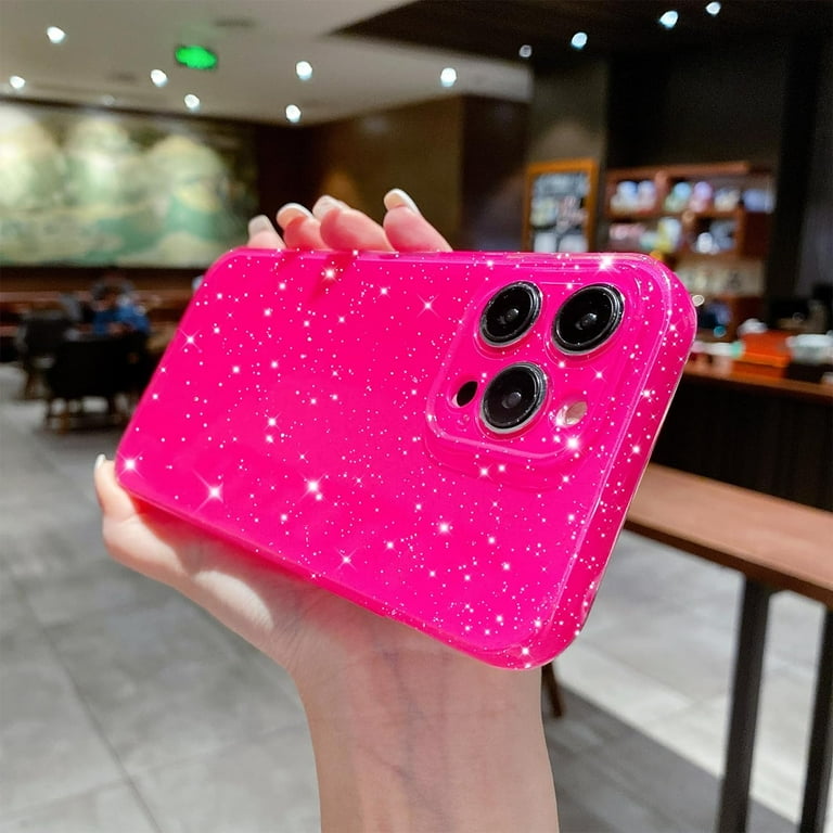 Compatible with iPhone 13 Pro Case Cute Neon Glitter Slim Bumper, Sparkly Silicone Shockproof Protective Phone Case for Women Girls (Hot Pink) - Walmart.com Compatible with iPhone 13 Pro Case Cute Neon Glitter Slim Bumper, Sparkly Silicone Shockproof Protective Phone Case for Women Girls (Hot Pink) - Walmart.com