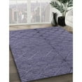 thumbnail image 2 of Ahgly Company Indoor Square Mid-Century Modern Dark Slate Blue Purple Oriental Area Rugs, 4' Square, 2 of 6