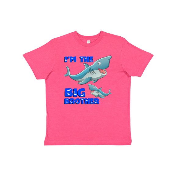 Inktastic I'm the Big Brother Shark Youth T-Shirt