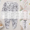 thumbnail image 3 of enyan Newborn Boy Girl Outfits Footie Pajamas Baby Boy Cotton Footed Long Sleeve Jumpsuit with Mitten Cuffs Baby Boy Girl Clothes（Pink,3-6 Months）, 3 of 6