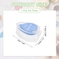 thumbnail image 2 of Uxcell Pigment Ink Pads for Stamps, 2 x 1.3 Inch Water-Based Pearlescent Washable Finger Ink Pads Drop Shape for Rubber Stamps, Embossing Craft, Wood, Clay, DIY Card Making, Sky Blue, 2 of 6