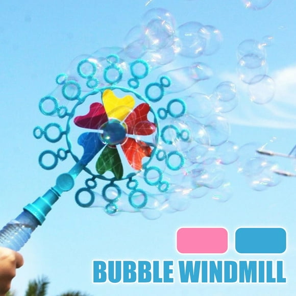 Bubble Machine Toy Windmill Bubble Machine Blowing Bubbles Children's Toys Outdoor Fun Toys Kids Birthday Gift