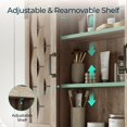 thumbnail image 5 of Bathroom Wall Cabinet, 31“W Farmhouse Medicine Cabinet with Sliding Barn Door and Adjustable Shelves, Storage Cabinet Wall Mounted for Bathroom, Kitchen, Brown, 5 of 14