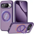 thumbnail image 1 of Compatible with Google Pixel 10/Pixel 10 Pro Case with 360° Magnetic Ring Stand [Compatible with Mag-Safe] Shockproof Translucent Phone Case 6.3" for Women Men, 1 of 7