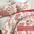 thumbnail image 4 of Juego de edredón WONGS BEDDING Botanical King Size Christmas Red, 4 of 7