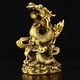 thumbnail image 5 of Xiao Hua Estatua de dragón de latón Feng Shui chino, escultura para decoración del hogar, oficina, mesa, adornos para riqueza y éxito, regalos de buena suerte, estilo C, grande, 5 of 5