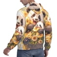 thumbnail image 6 of Honeii Cute Panda Sunflower Pattern Mens Hoodies Men's Loose Sleeve Sweatshirt,Pullover Hooded Sweatshirt for Men,Essentials Hoodie-X-Large, 6 of 7