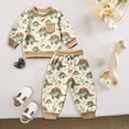 thumbnail image 5 of mgoYE Toddler Boy Clothes Dinosaur Long Sleeve Sweatshirt Jogger Pants Casual Sweatsuit Set Newborn Fall Winter Outfits, 5 of 6