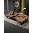 thumbnail image 1 of High Quality Minimalist Leather Sofa Nordic Living Room Special-shaped Big Corner Feather Light Luxury Customizable Sofa My Lux Decor Round, 1 of 7