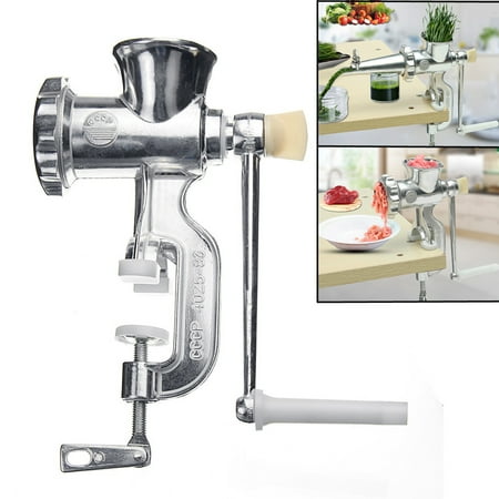 - 2 In 1 Hand Operated Health Juicer Meat Grinder Meat Fruit Vegetable Wheatgrass