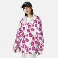 thumbnail image 4 of Pofeuu Orchids Flowers Print Sun Protection Outdoor Lightweight Full Zip UV Cooling Hoodie Long Sleeve Summer Clothing for Outdoor Hiking-Large, 4 of 5