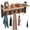 Style 1, variant on Wall Hooks with Shelf and 5 Metal Hooks Wood Coat Rack with Shelf Wall Mounted Entryway Hanging Shelves for Clothes Hats Towel Purse Robes Bathroom Bedroom