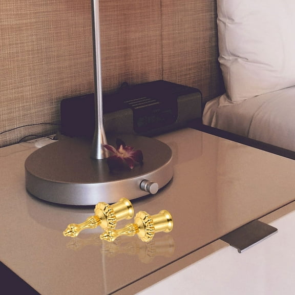 IBASETOY 6pcs Crystal Lamp Finial Lamp Cap Knob Round Brass Finials For Floor Lamp