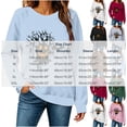 thumbnail image 3 of Women's Oversized Graphic Letter Print Sweatshirts Crewneck Patriotic Fleece Pullover Tops Winter Sweater Workout/Party Fall Outfits & Winter Clothes, 3 of 6