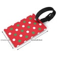 thumbnail image 4 of Balery White and Green Polka Dot Print Durable Luggage Tags with Secure Strap, Personalized Travel ID Tags for Suitcases, Bags, and Backpacks - Easy Identification for Men and Women, 4 of 8