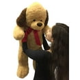 thumbnail image 2 of Big Plush Giant Stuffed Puppy Dog, 36-Inch, Brown, Pillow-Soft Polyester, 2 of 7