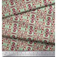 thumbnail image 2 of Soimoi Poly Georgette Fabric Damask Ethnic Fabric Prints by Yard 42 Inch Wide, 2 of 3