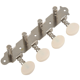 thumbnail image 5 of Machines Tuners Pegs Tuning Key with White Pearl Knobs 4L+4R for Mandolin, 5 of 5