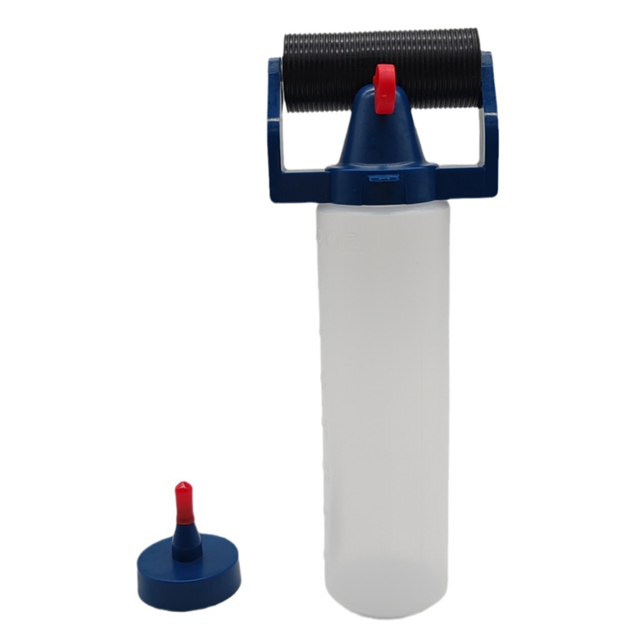 Juego de Rodillos de Pegamento para Madera de 8 Oz, Contenedor de Pegamento, Botella Aplicadora de Plástico para Carpintería, Pintura, Herramienta de Bricolaje.