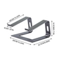 thumbnail image 4 of Soporte para computadora portátil hueco desmontable Aleación de aluminio de disipación de calor para computadora portátil -15.6 - gris Hugo Soporte para computadora portátil, 4 of 5