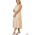 thumbnail image 2 of Zenana's Women & Plus Round Neck Sleeveless A-Line Ruffle Tiered Casual Sun Maxi Dress, 2 of 2