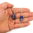 thumbnail image 4 of SUSHANG Natural Stone Mushroom Earrings 2024 New Easter Hand Natural Stone Amethyst Crystal Stone Cute Small Earrings Earrings Earrings Fashion Special Earrings 1 Pair of Personalized Earrings, 4 of 5